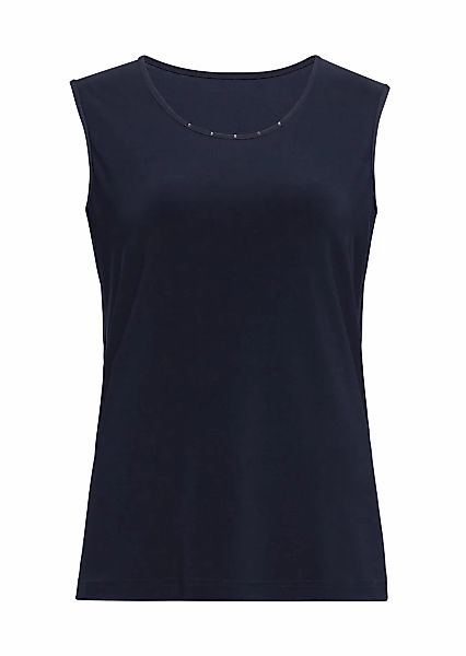 GOLDNER Trägertop "Trageangenehmes Slinky-Top mit Steinchen" Glänzende Schm günstig online kaufen