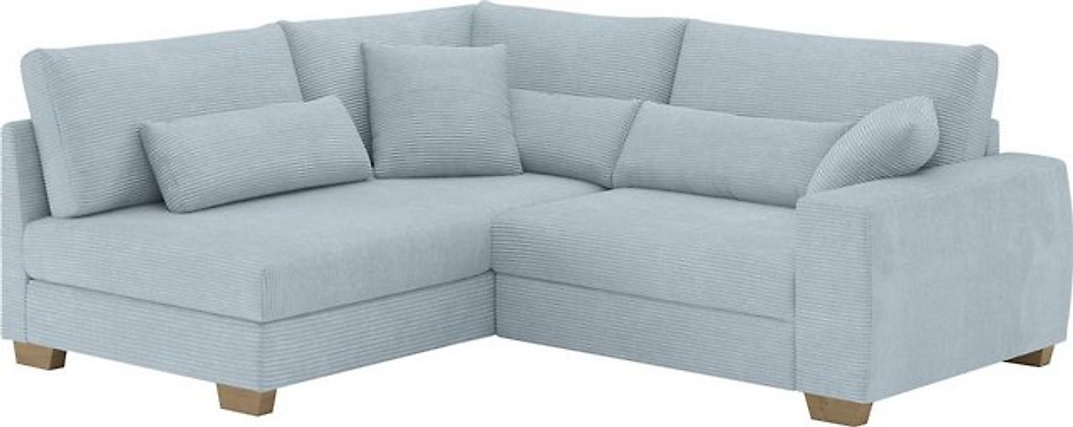 Mr. Couch Ecksofa "Helena L-Form", Mit Federkern, wahlweise mit Bettfunktio günstig online kaufen