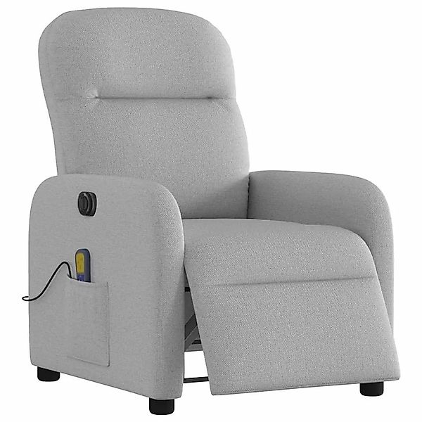vidaXL Massagesessel Elektrisch Wolkengrau Stoff 3302971 günstig online kaufen