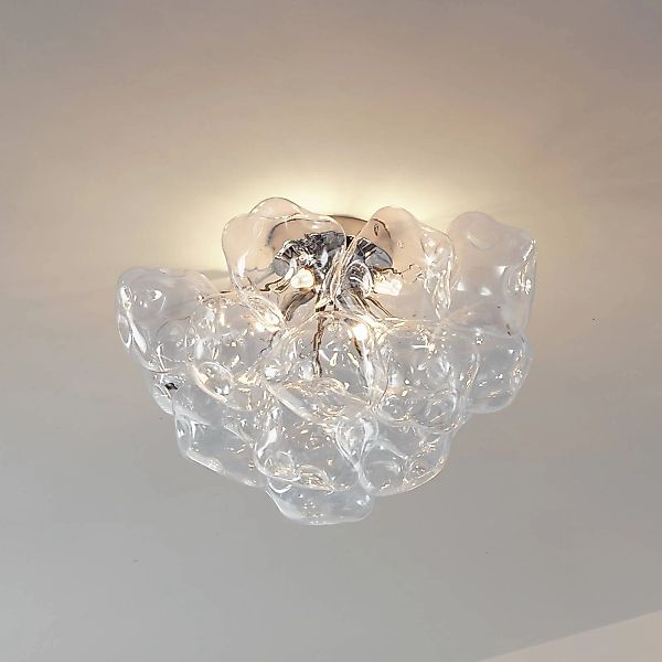 Lucande Deckenleuchte Diborah, klar, Ø 49 cm, Glas, G9 günstig online kaufen