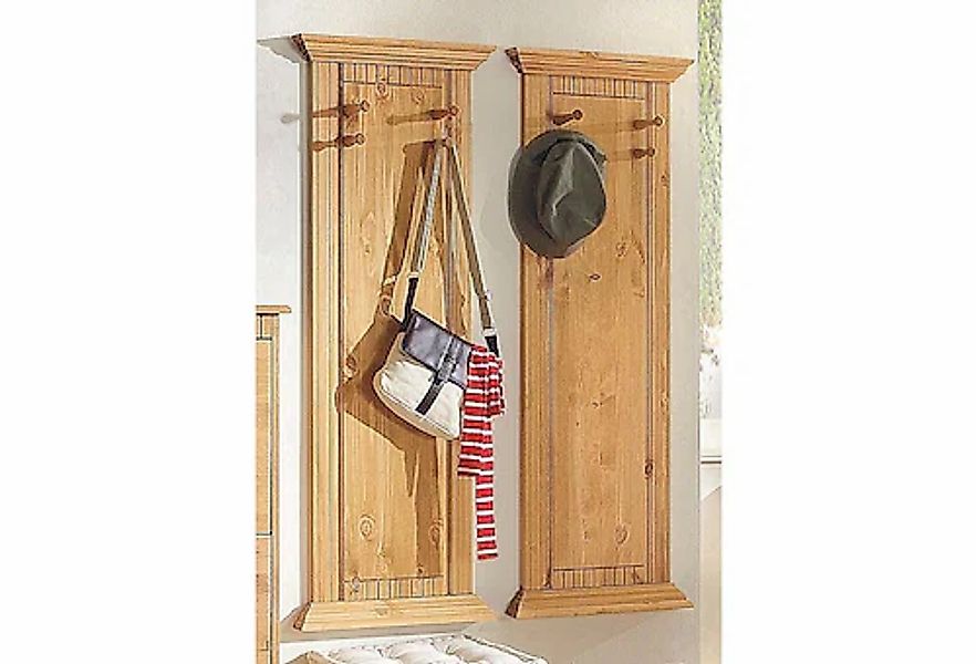 Home affaire Garderobenpaneel "Rustic" (2 Stück), aus massiver Kiefer, mit günstig online kaufen