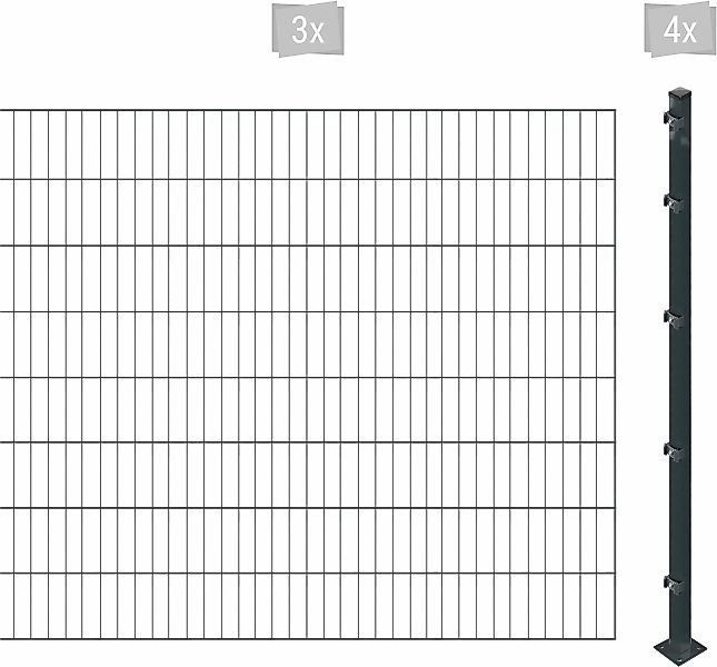 Arvotec Einstabmattenzaun "ESSENTIAL 160 zum Einbetonieren", Zaunhöhe 160 c günstig online kaufen