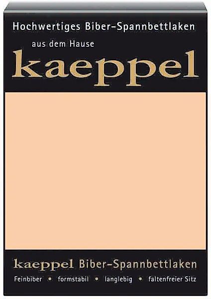 Kaeppel Spannbettlaken "Spannbettlaken Biber" 100% Baumwolle, kuschelig wei günstig online kaufen