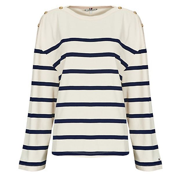 Tommy Hilfiger  Langarmshirt LWK GOLD BUTTON BOAT-NK LS TEE günstig online kaufen