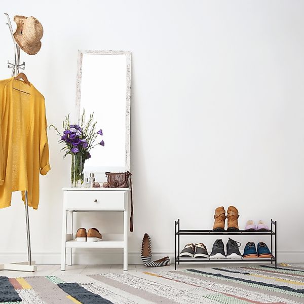 relaxdays Schuhregal Stapelbares Schuhregal 2 Ebenen, günstig online kaufen