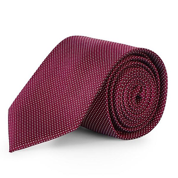 Seidenfalter Krawatte aus Seide, gepunktet Farbe weinrot Größe: One Size günstig online kaufen