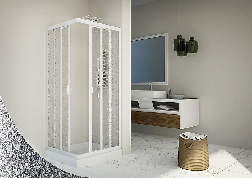 Forte Dusch-Schiebetür Duschkabine Duschtür Dusch Schiebetür Eckduschtür Ve günstig online kaufen