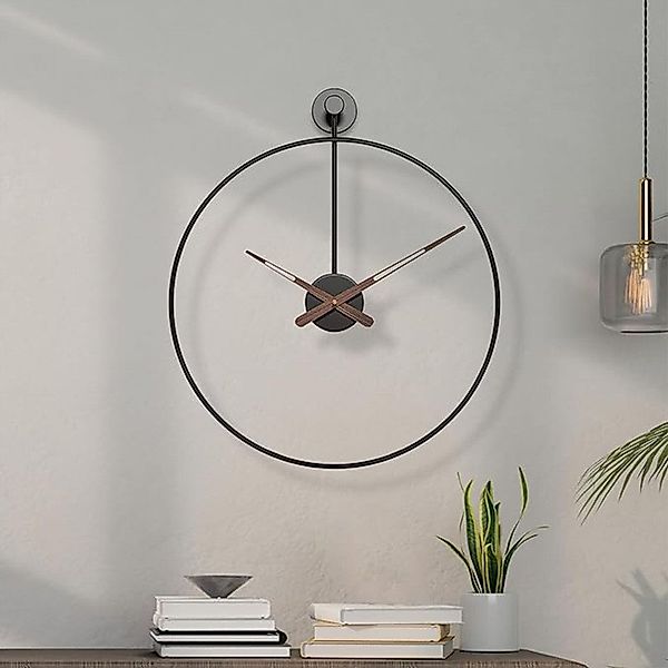 NUODWELL Wanduhr Leise dekorative Metallwanduhr, 50/60 günstig online kaufen