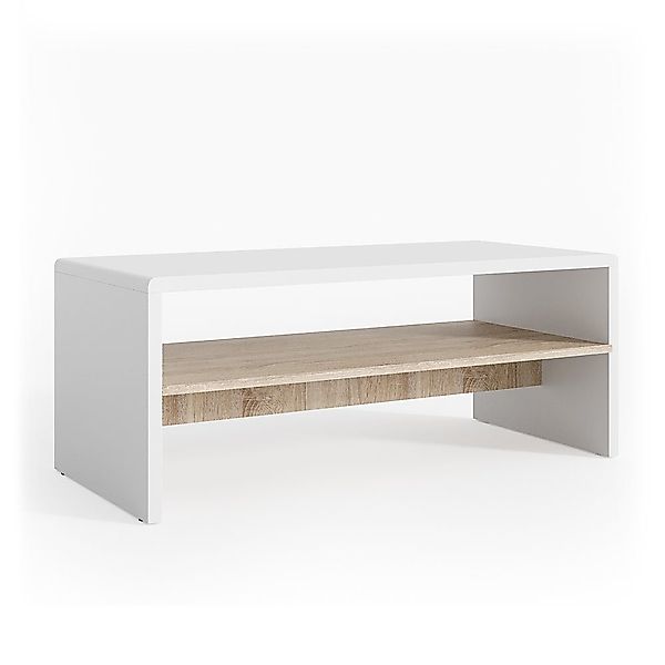 Vicco Couchtisch, Weiß/Sonoma/Sonoma, 99.6 x 39.8 günstig online kaufen