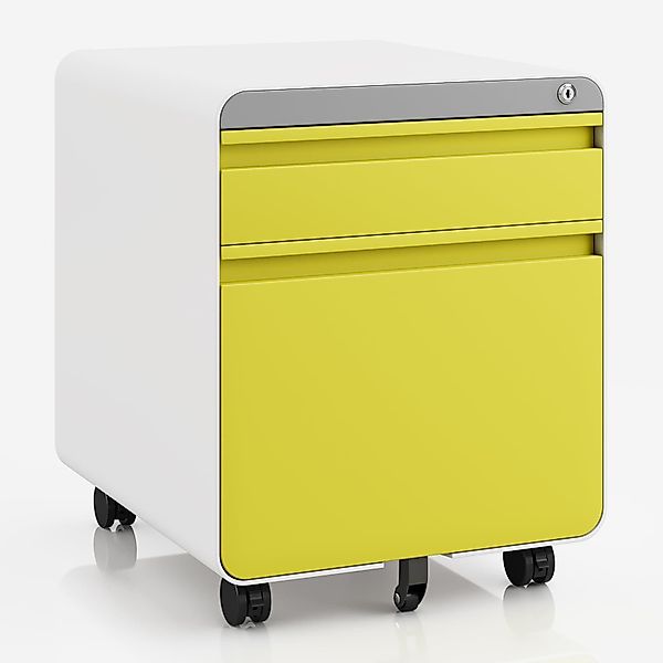 Dripex Aktenschrank Metall Rollcontainer Stahl Büroschrank günstig online kaufen