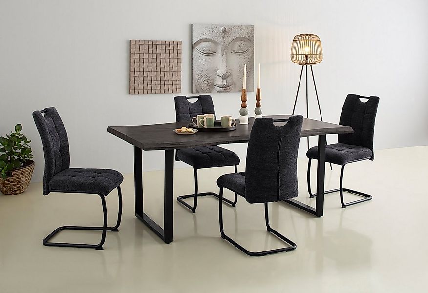 HELA Freischwinger LEONA Esszimmerstuhl (Set, 4 St), Küchenstuhl, für den E günstig online kaufen