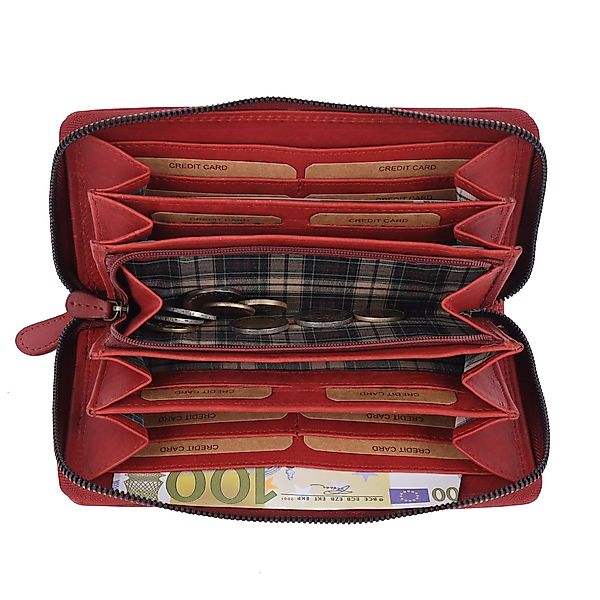 Benthill Geldbörse Groß Echt Leder XL günstig online kaufen