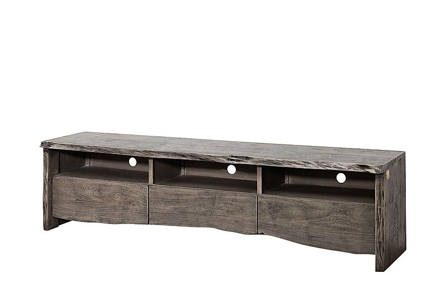 Massivmoebel24 TV-Board (TV-Board Akazie 191x45x50 grau günstig online kaufen