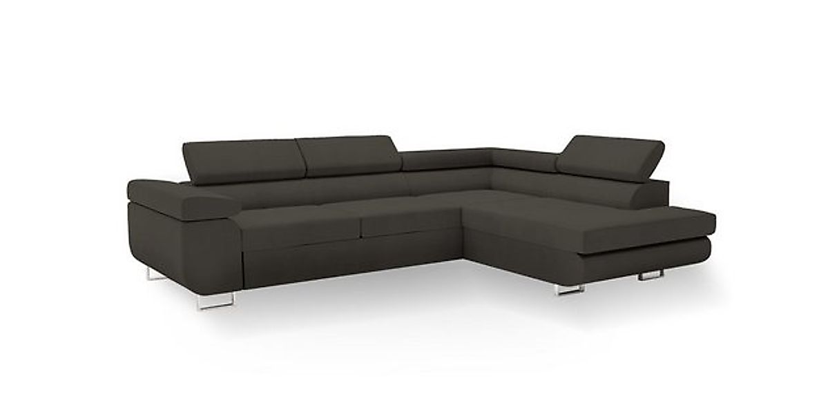 Goldstoff Ecksofa hochwertiges Sofa mit Schlaffunktion, Eckcouch mit prakti günstig online kaufen