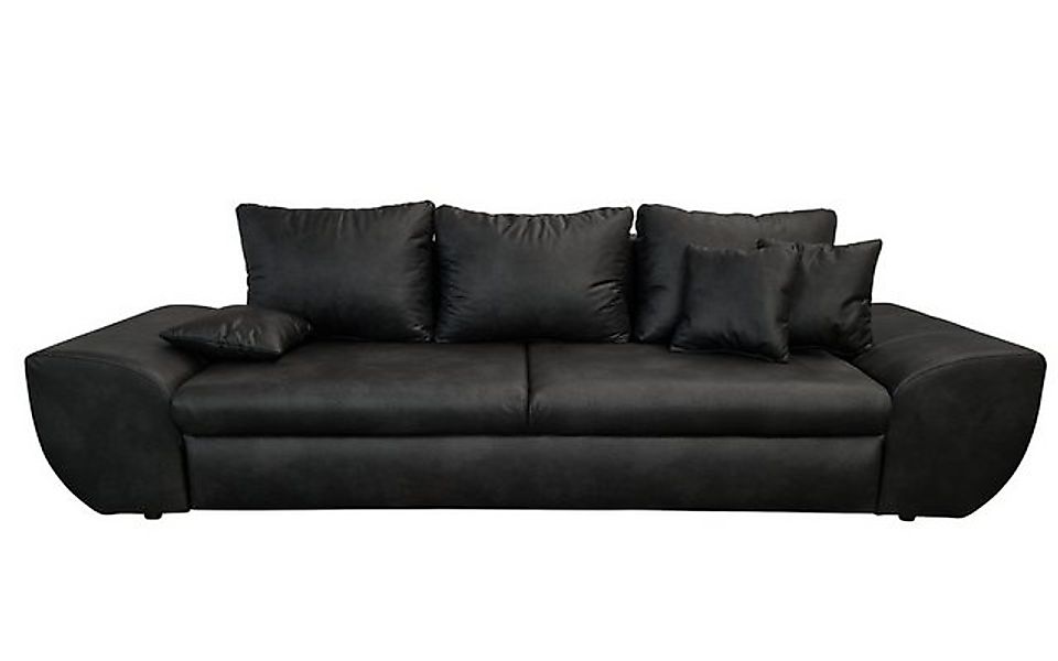 luma-home Big-Sofa 18010, mit Bettfunktion und Stauraum 275 cm breit, Welle günstig online kaufen