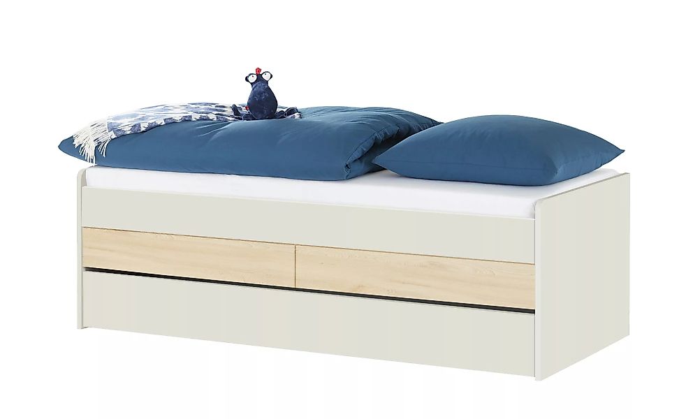 Duobett mit Stauraum  Grow Up - grau - 97 cm - 66 cm - Betten > Bettgestell günstig online kaufen
