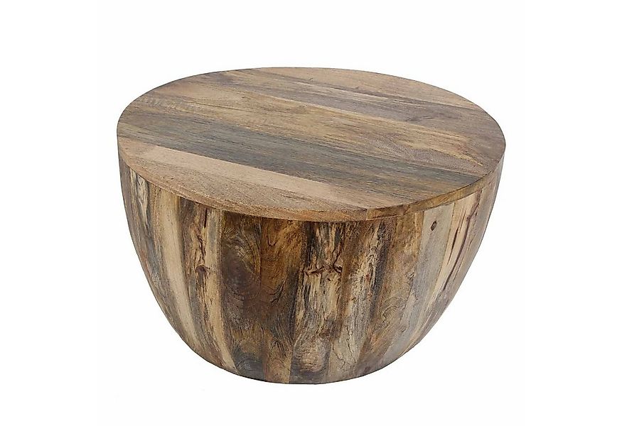 Casa Moro Wohnzimmertisch Couchtisch TORINO Ø 55, 70, 80 cm rund Massivholz günstig online kaufen