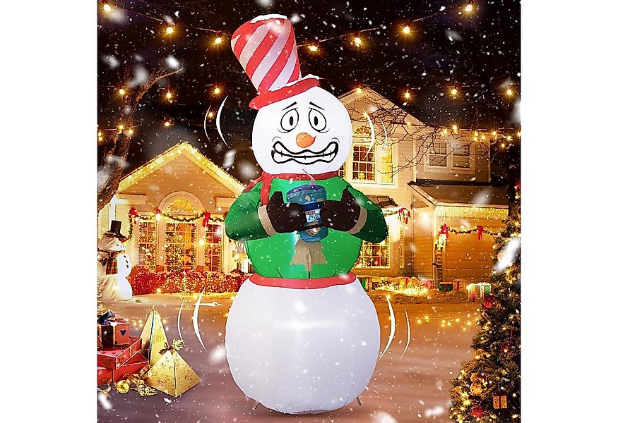 Elegear LED-Dekofigur Weihnachts-Schneemann aufblasbar, Perfekte Dekoration günstig online kaufen