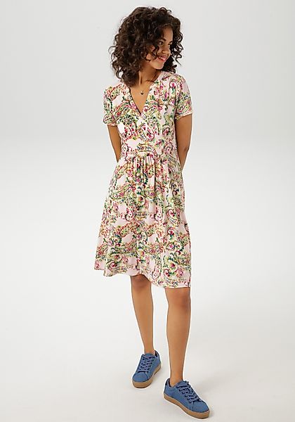Aniston CASUAL Sommerkleid mit fantasievollem farbharmonischen günstig online kaufen