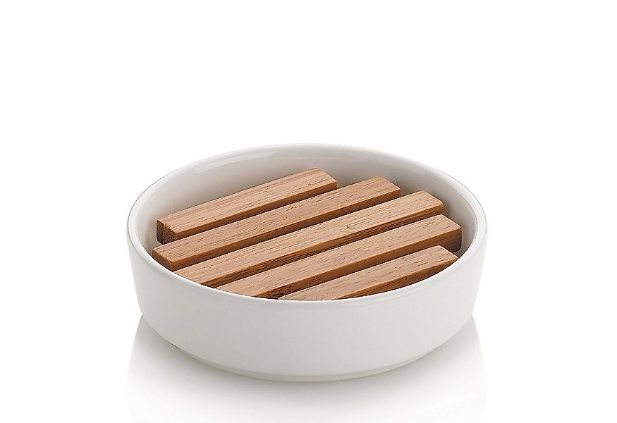 kela Seifenschale Natura, Breite: 0 cm, Ø 11,5 cm, glänzende Keramik, herau günstig online kaufen