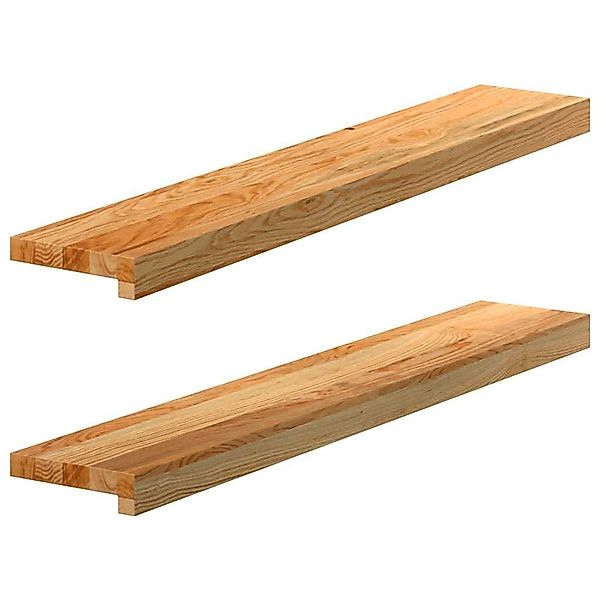 vidaXL Stufenmatte Fensterbänke 2 Stk. Hellbraun günstig online kaufen