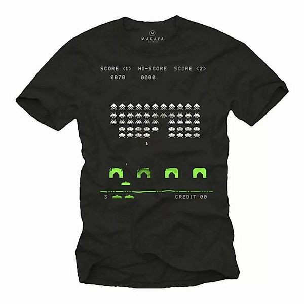 MAKAYA Print-Shirt Vintage Gaming T-Shirt Herren Gamer Geschenke für Männer günstig online kaufen