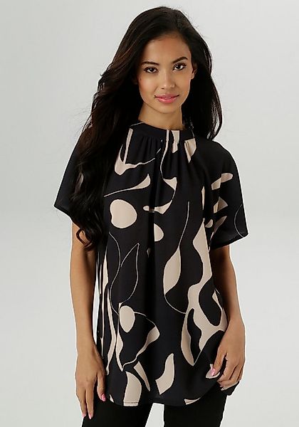 Aniston SELECTED Kurzarmbluse in extra weiter Form günstig online kaufen