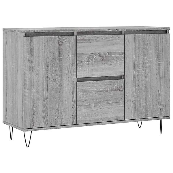 vidaXL Sideboard Grau Sonoma 101,5x35x70 cm Holzwerkstoff 827210 günstig online kaufen