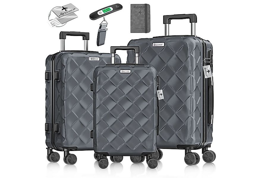 KESSER Kofferset, Reisekoffer 3-teilig Hartschalenkoffer mit Handgepäck, Sc günstig online kaufen