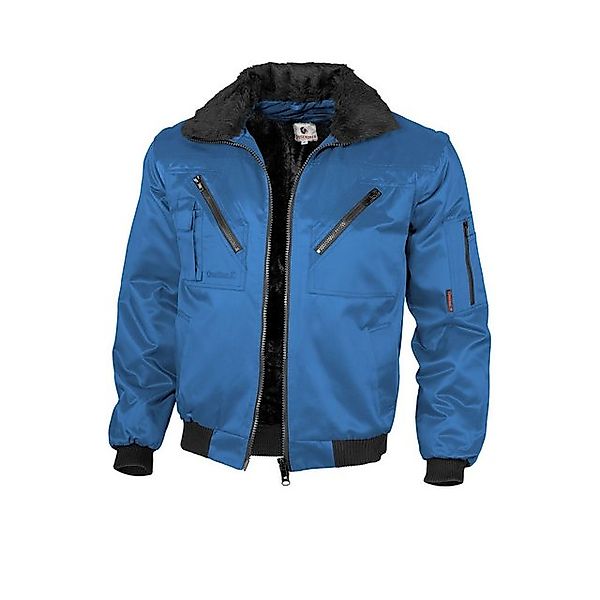 Qualitex Workwear Pilotenjacke Pilotenjacke einfarbig royalblau, Gr. 3XL günstig online kaufen