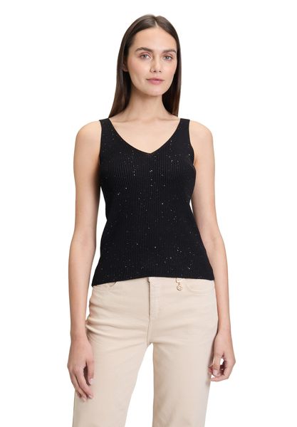 Cartoon Trägertop Damen Strick-Top im Glitzer-Look günstig online kaufen