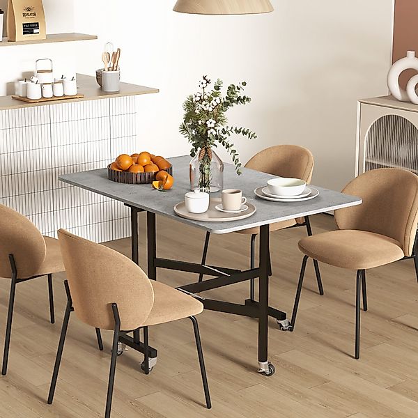 HOMCOM Klapptisch Esszimmertisch für 4-6 Personen, günstig online kaufen