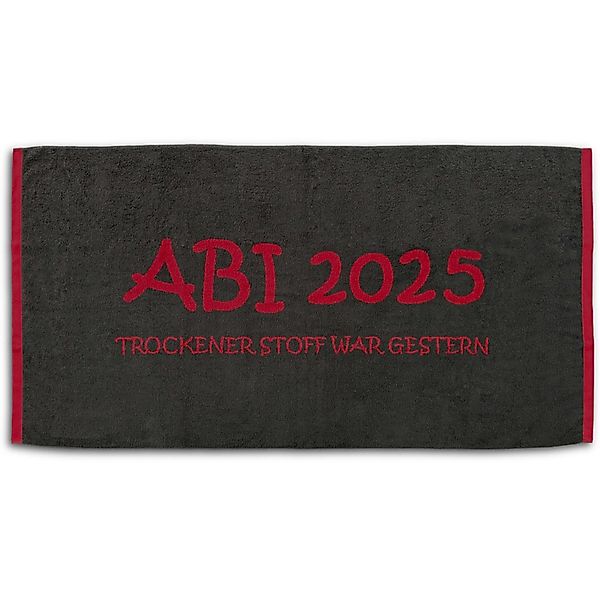 ESPiCO Handtuch Strandlaken ABI 2025 Anthrazit günstig online kaufen