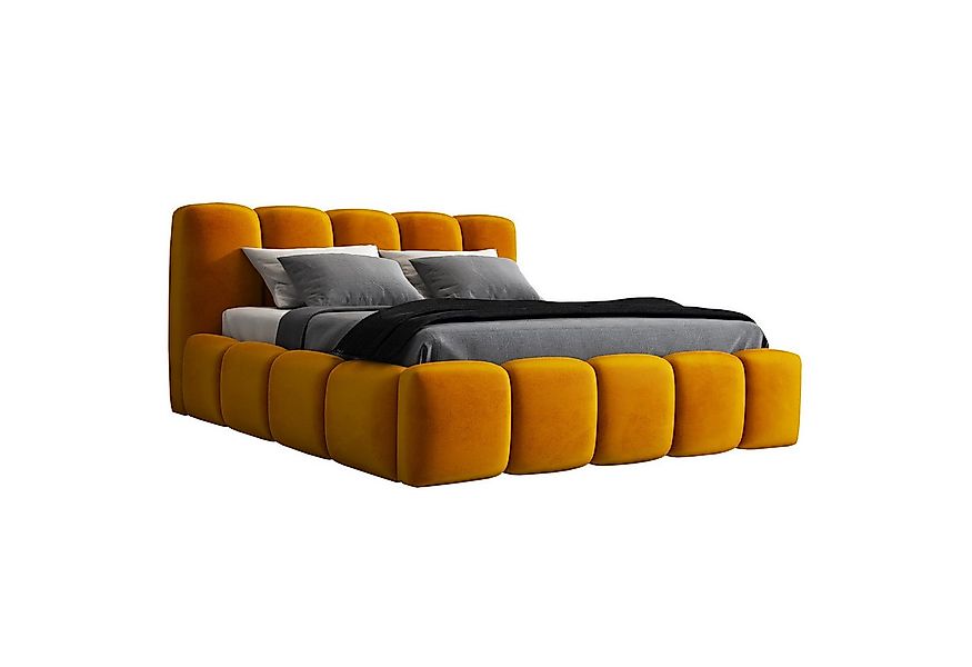 A&J MöbelLand GmbH Polsterbett SONIC mit Matratze, Lattenrost und Bettkaste günstig online kaufen