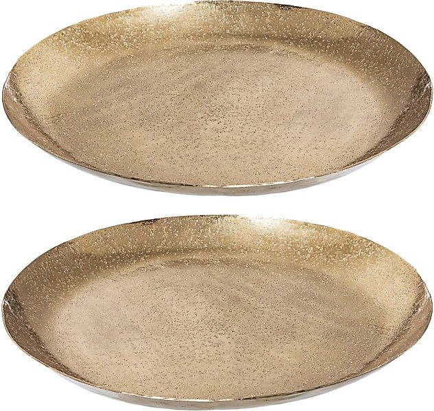 Creativ home Dekoteller (Set, 2 St), aus Metall günstig online kaufen