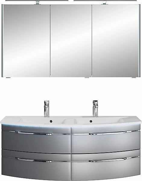 Saphir Badmöbel-Set »Badezimmer-Set 133,2 cm breit, inkl. Türdämpfer, 3 Tür günstig online kaufen