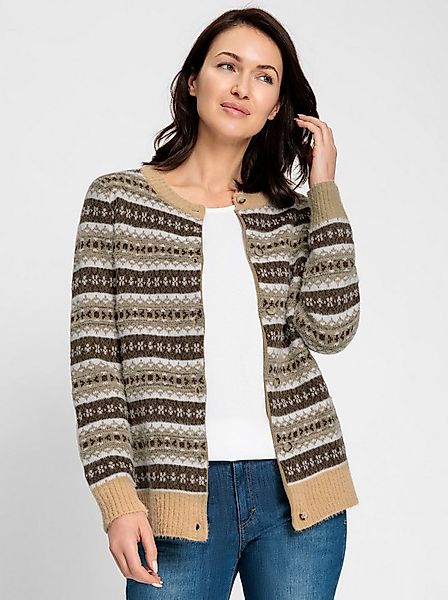 Witt Strickjacke Jacquard-Strickjacke Langarm Jacquard günstig online kaufen