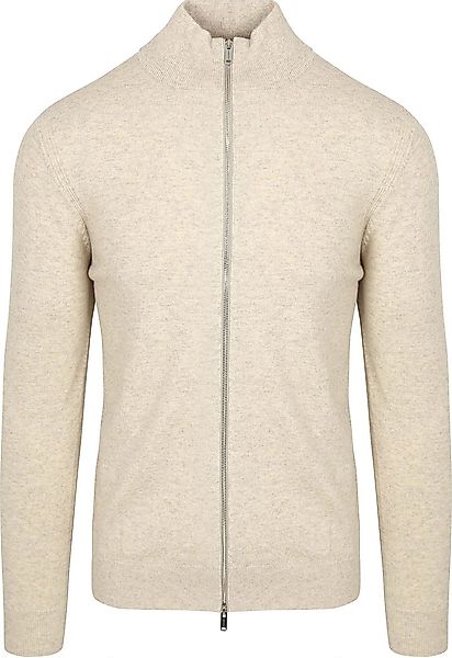 Profuomo Strickjacke Merinowolle Ecru - Größe XL günstig online kaufen