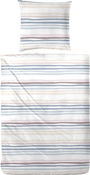 Primera Bettwäsche "Perkal Bettwäsche Bingo" 2 Stk. tlg. mit kräftigen Stre günstig online kaufen