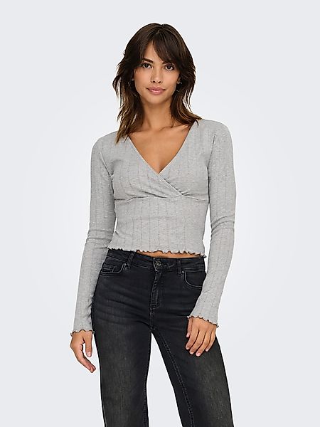 ONLY Langarmshirt ONLCARLOTTA L/S WRAP TOP günstig online kaufen