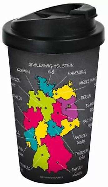 Geda Labels Coffee to go Becher Bundesländer 400ml Kaffeebecher bunt günstig online kaufen