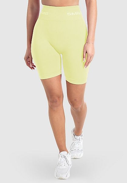 Smilodox Shorts Azura, Seamless Booty Scrunch Radlerhose mit Schriftzug Yog günstig online kaufen
