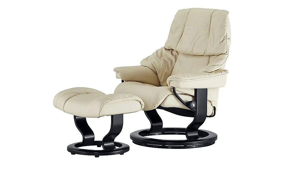 Stressless Relaxsessel mit Hocker  Reno L ¦ creme ¦ Maße (cm): B: 88 H: 108 günstig online kaufen