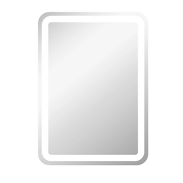 HOMCOM Badspiegel 50 x 70 cm LED Badezimmerspiegel mit 3 Lichtfarben (Wands günstig online kaufen