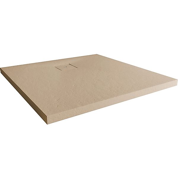 Breuer Duschwanne Modern Line Steinoptik Quadrat 90 cm x 90 cm Sandstein günstig online kaufen