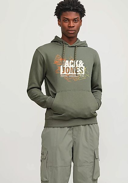 Jack & Jones Herren Kapuzenpullover Hoodie JCOMAP LOGO - Regular Fit günstig online kaufen