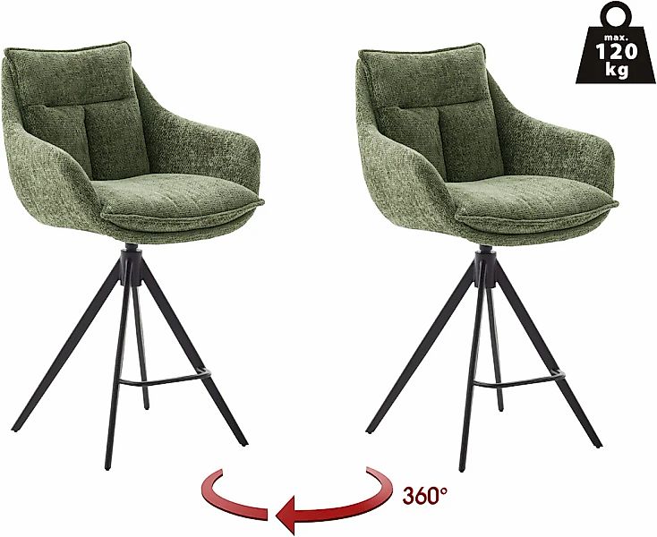 MCA furniture Bistrostuhl "Parker Tresenstuhl mit Armlehnen Tresenhocker", günstig online kaufen