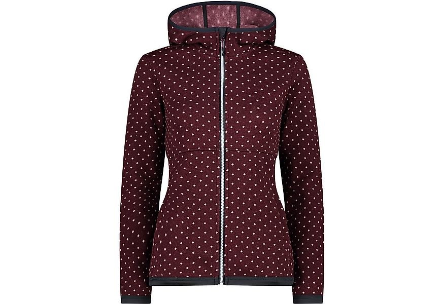 CMP Strickfleecejacke WOMAN JACKET FIX HOOD wärmend, Übergangsjacke günstig online kaufen