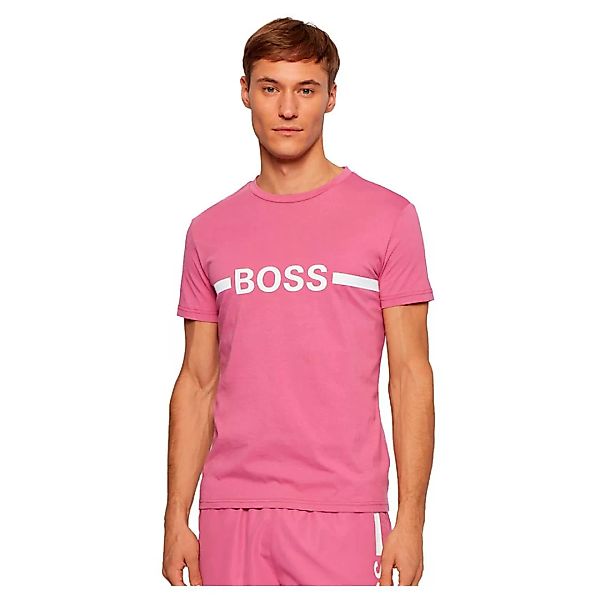 Boss Round Neck Slim Fit Kurzarm T-shirt S Pink günstig online kaufen