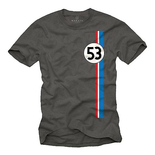 MAKAYA Print-Shirt Herren Geschenke für Autoliebhaber 53 Tuning Motiv Retro günstig online kaufen